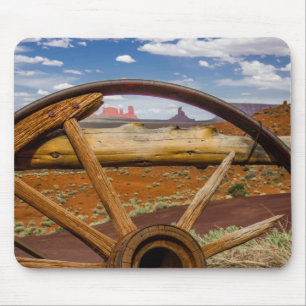 Wagon wheel close up, Arizona Mouse Mat