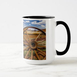 Wagon wheel close up, Arizona Mug