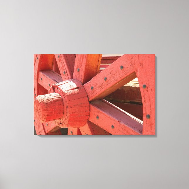 Wagon Wheel Detail Canvas Print (Front)