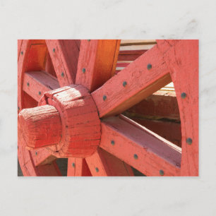 Wagon Wheel Detail Postcard