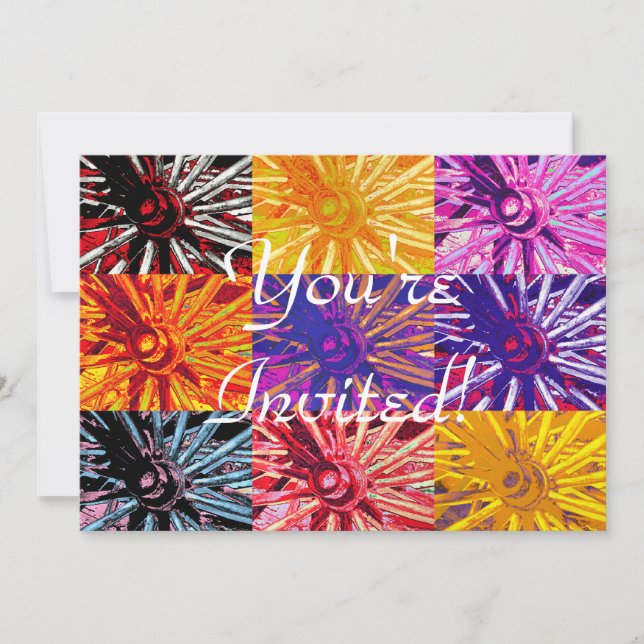 WAGON WHEEL INVITATION (Front)