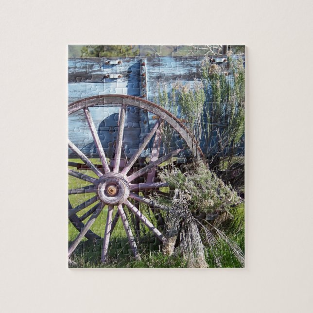 Wagon Wheel Jigsaw Puzzle (Vertical)