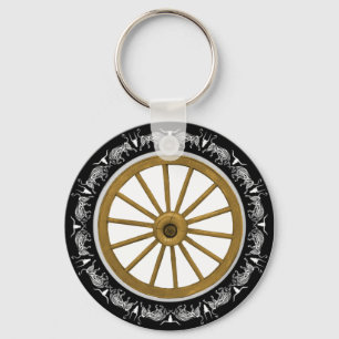 WAGON WHEEL KEY RING