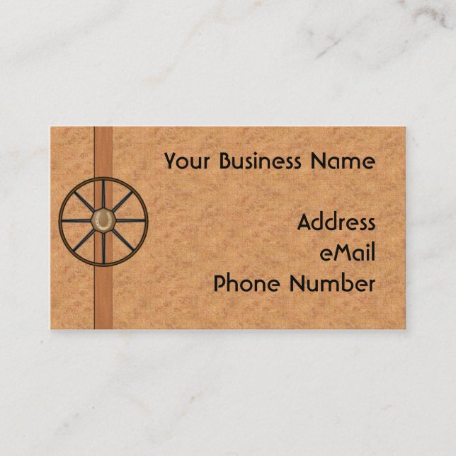 Wagon Wheel Personal Profile Card (Front)