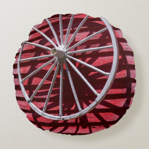 Wagon Wheel Round Cushion