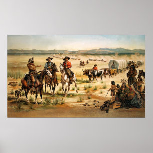 WagonTrain in the USA Poster