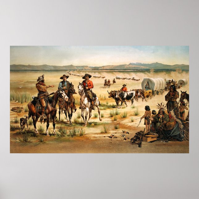 WagonTrain in the USA Poster (Front)