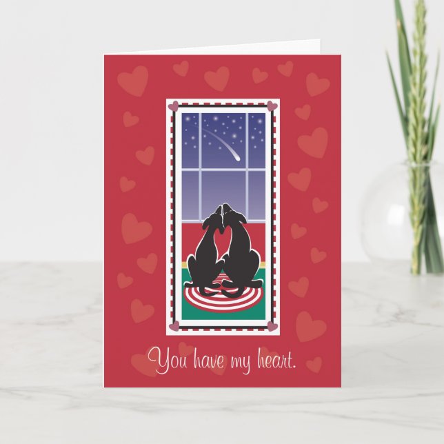 WagsToWishes_"You Have My Heart" Valentine's Day Holiday Card (Front)