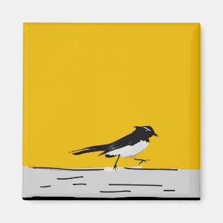 Wagtail Magnet (Yellow)