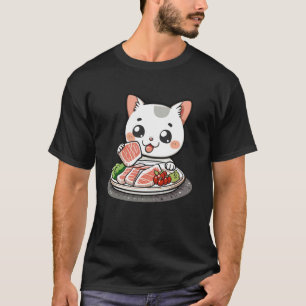 Wagyu Lover Vintage Kitten Traditional Japanese Ar T-Shirt