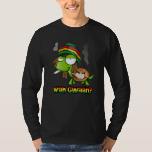 Wah Gwaan Patois Jamaica Turtle Jamaican Slang T-Shirt
