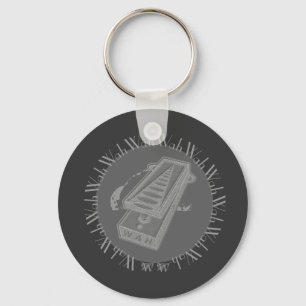 Wah Wah Pedal Grey Key Ring