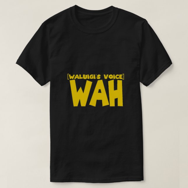 Wah Waluigi Voice Essential T-Shirt (Design Front)