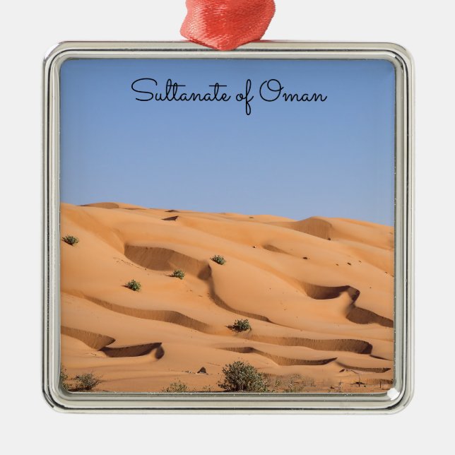 Wahiba Sands desert - Oman Metal Tree Decoration (Front)