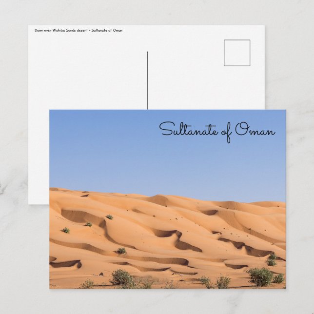 Wahiba Sands desert - Oman Postcard (Front/Back)
