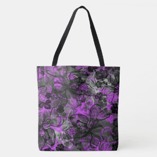 Wahine Lace Hawaiian Orchid Beach Bag