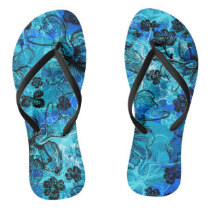 Wahine Lace Hawaiian Orchid Flip Flops