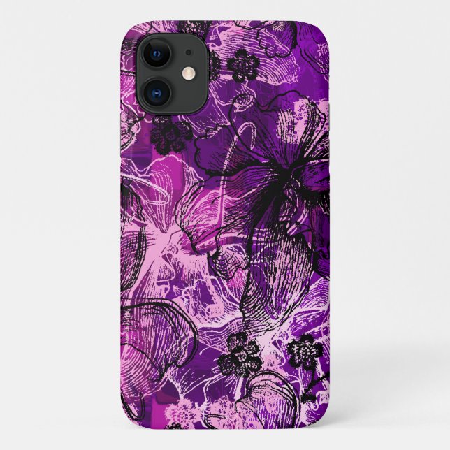 Wahine Lace Hawaiian Orchid Pink Case-Mate iPhone Case (Back)
