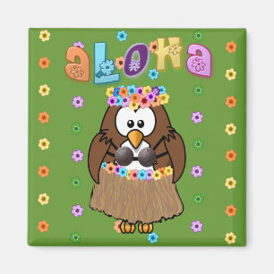 wahine owl magnet