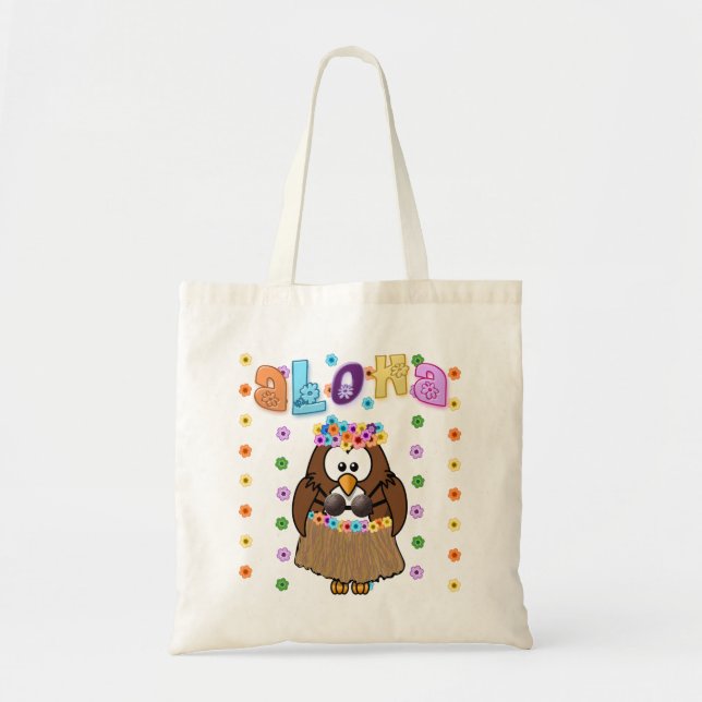 wahine owl tote bag (Front)