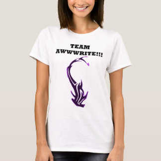 WAHINE - TEAM AWWWRITE - MANO - WHITE T-SHIRT