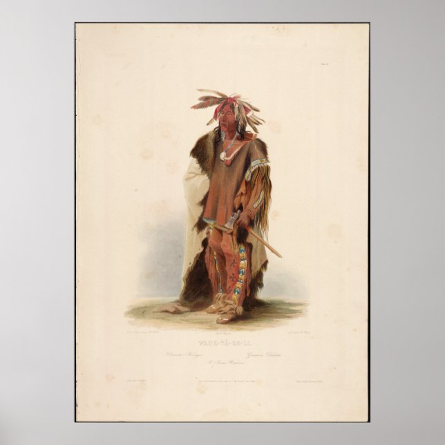 Wahk-tä-ge-li "Gallant Warrior". Poster (Front)