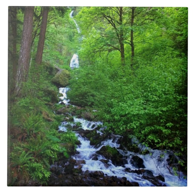 Wahkeena Falls, OR Tile (Front)