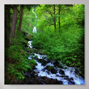 Wahkeena Falls Poster