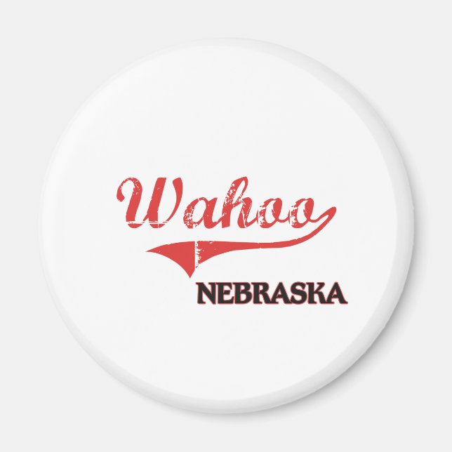 Wahoo Nebraska City Classic Magnet (Front)