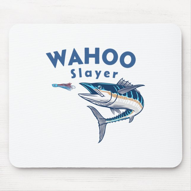 Wahoo Slayer Salt Water Fishing Wahoo  Mouse Mat (Front)