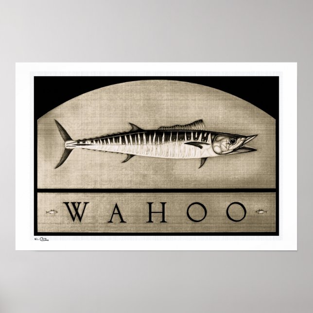 Wahoo Vintage B&W Posters, Prints and Frames (Front)