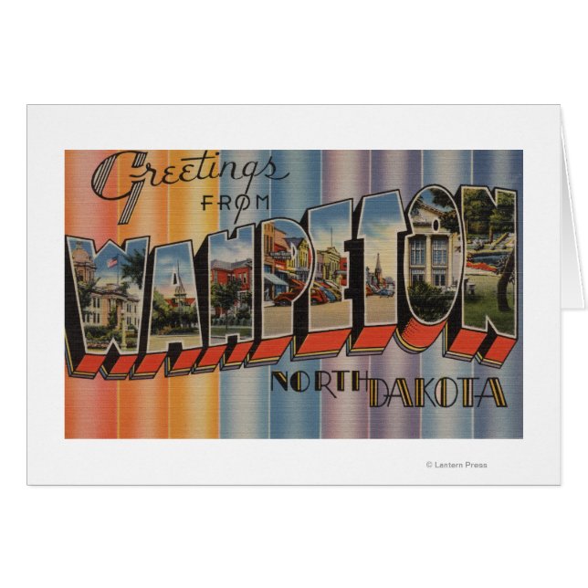 Wahpeton, North Dakota - Large Letter Scenes (Front Horizontal)