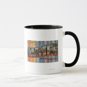Wahpeton, North Dakota - Large Letter Scenes Mug