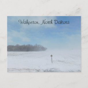 Wahpeton, North Dakota Snow Postcard
