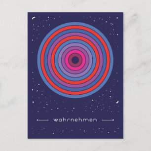 wahrnehmen postcard