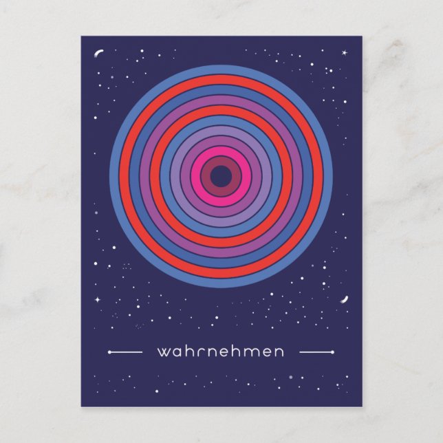 wahrnehmen postcard (Front)