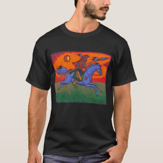 Waiakida: Ioway Warrior on Horseback T-Shirt