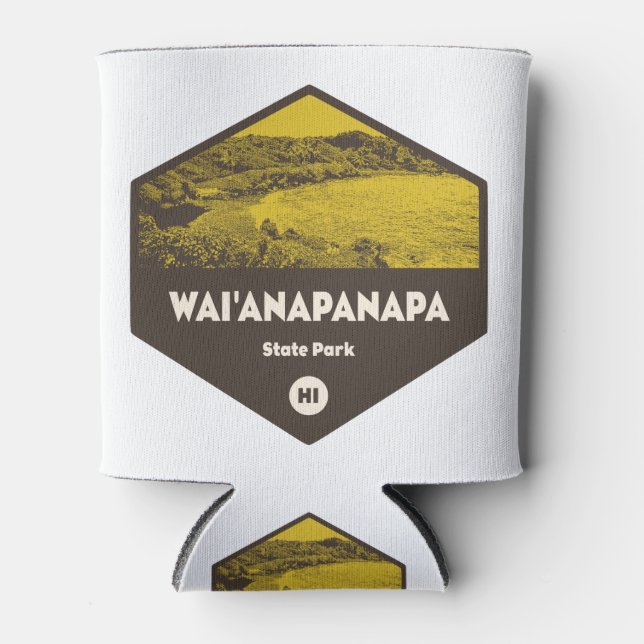 Wai'anapanapa State Park Hawaii Can Cooler (Front)