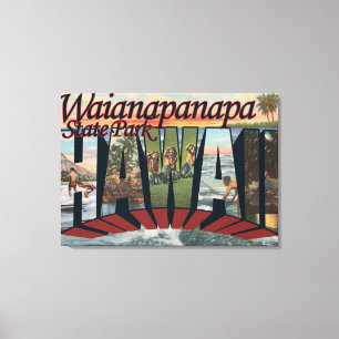Waianapanapa State Park, Hawaii Canvas Print