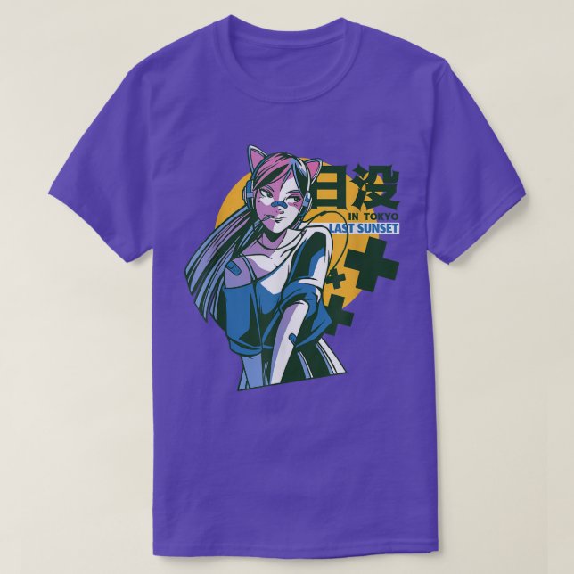 Waifu Anime Japanime Japanese manga Chibi Kawaii o T-Shirt (Design Front)