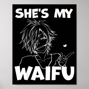 Waifu funny anime matching couple boyfriend gift poster