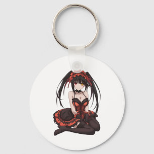Waifu Kurumi Tokisaki Sticker Key Ring