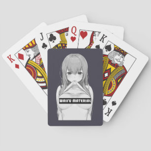 Waifu Material   Playing Cards