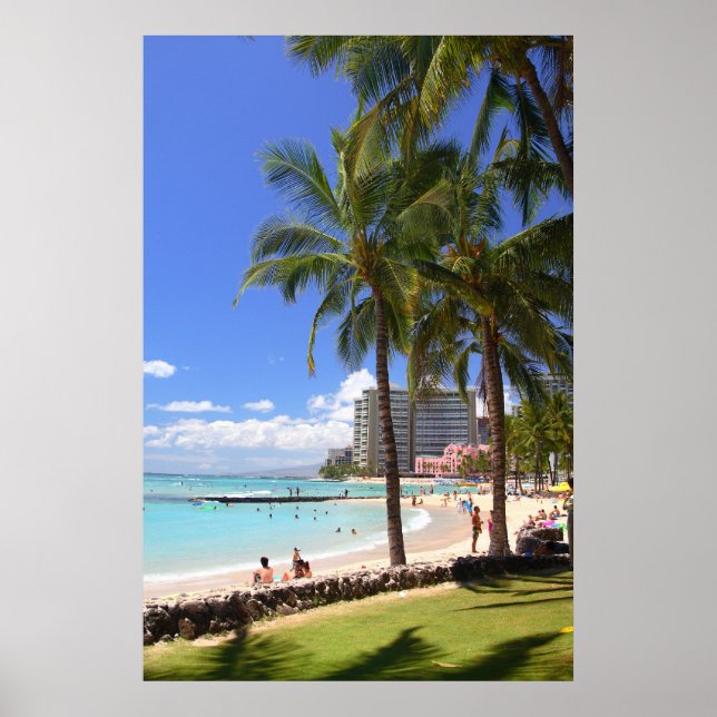 Waikiki Beach 2 Poster (Front)