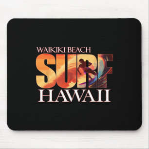 Waikiki Beach Hawaii Hawaiian Islands Surf For Men Mouse Mat