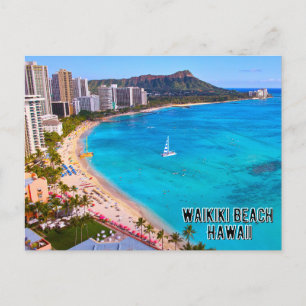 Waikiki Beach Hawaii Postcard