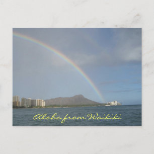 Waikiki Beach, Hawaii Postcard