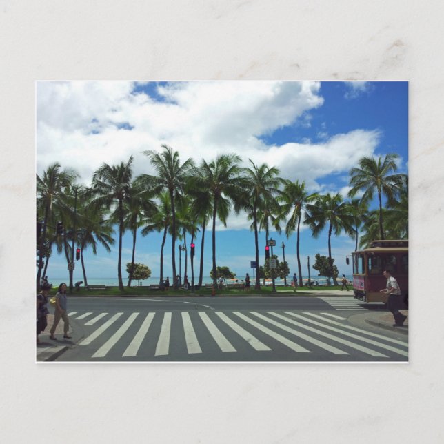 Waikiki Beach Hawaii Postcard (Front)