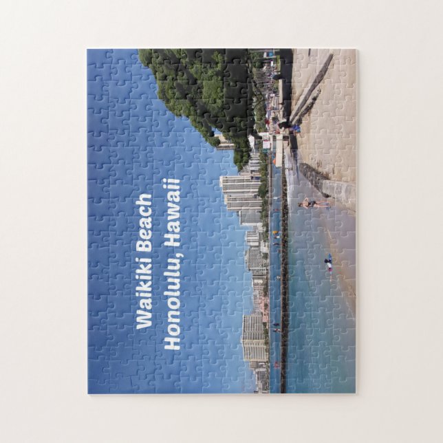 Waikiki Beach, Honolulu, Hawaii Jigsaw Puzzle (Vertical)