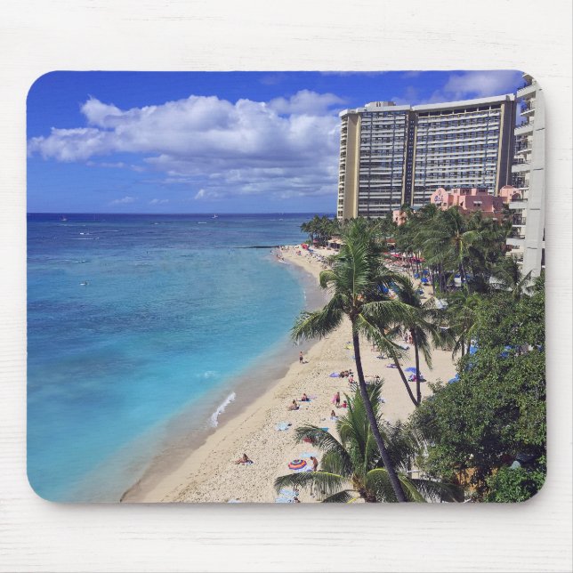 Waikiki Beach Mouse Mat (Front)